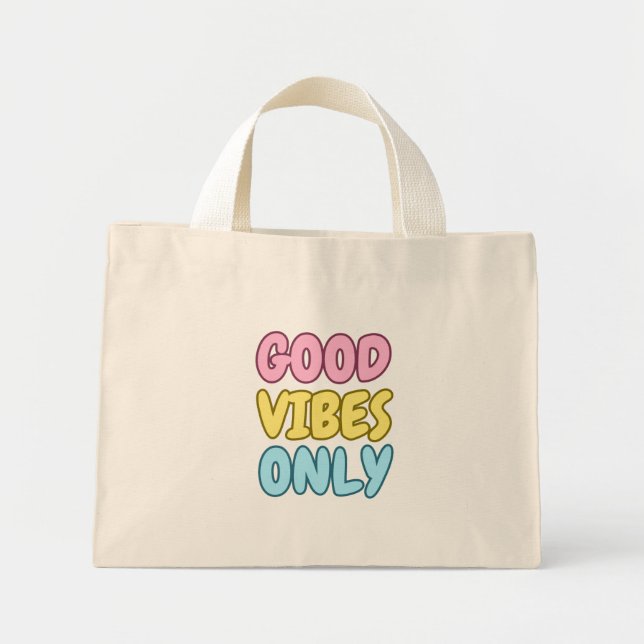 Bolsa Tote Mini Apenas Boas Vibrações Tiny Tote (Frente)