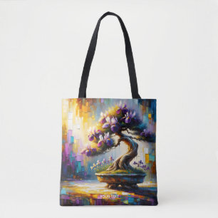 Bolsa Tote Mini árvore roxa fantasma