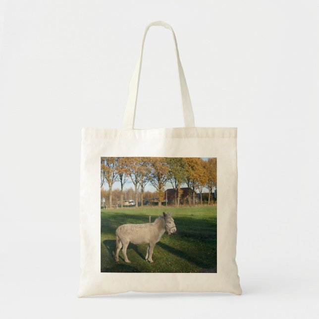 Bolsa Tote (Mini) asno que contempla a vida (Frente)