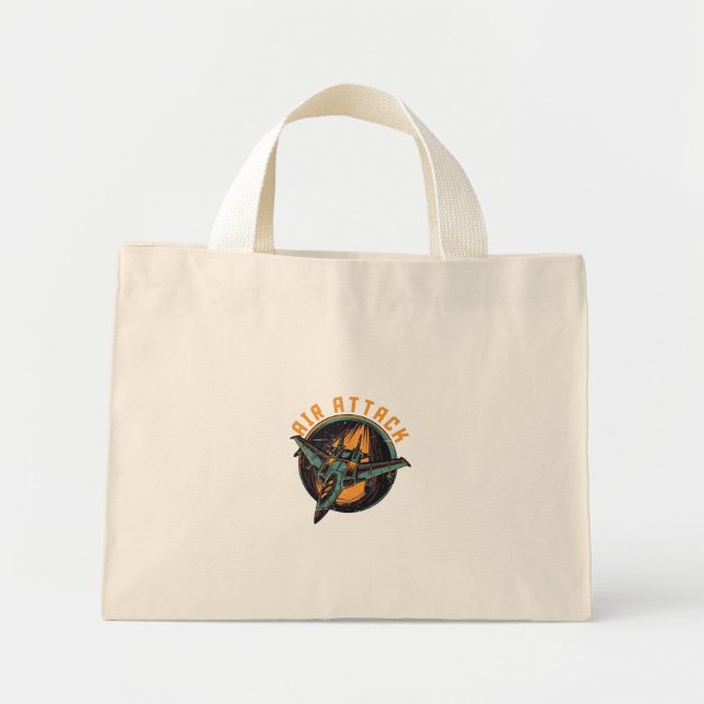 BOLSA TOTE MINI ATAQUE AÉREO (Frente)