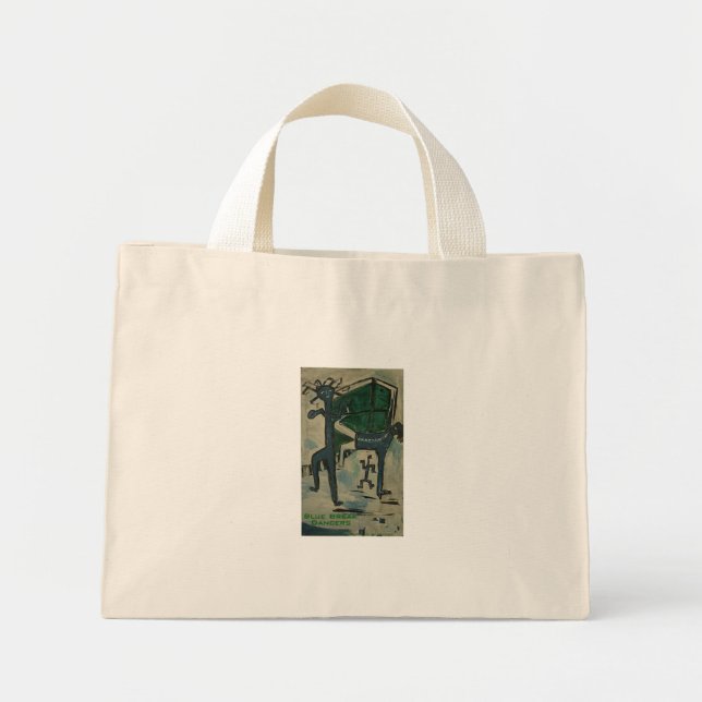 Bolsa Tote Mini b-boys azuis (Frente)