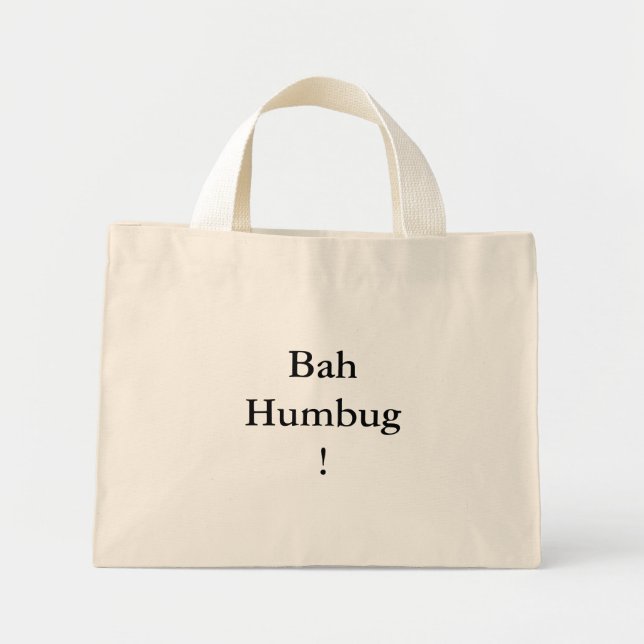 Bolsa Tote Mini BahHumbug! (Frente)