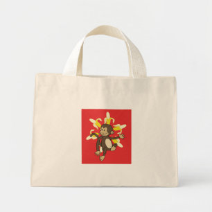 Bolsa Tote Mini Banana Flor Macaco