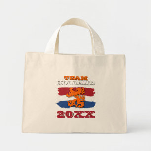 Bolsa Tote Mini Bandeira Holandesa Laranja Leão Personalizada Equi