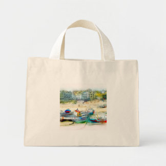 BOLSA TOTE MINI BARCOS COMO PINTURA