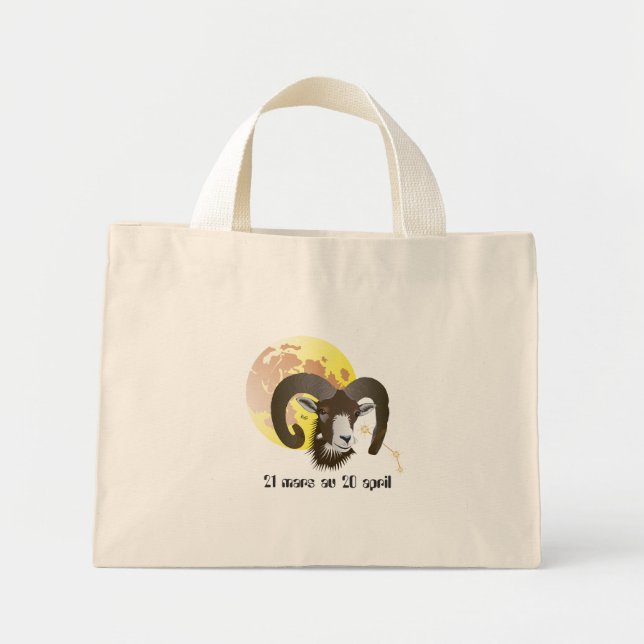 Bolsa Tote Mini Bélier 21 mars au 20 avril Sacs (Frente)