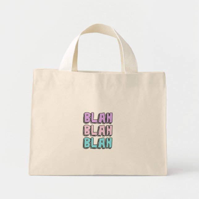 BOLSA TOTE MINI BLAH BLAH BLAH PROJETO (Frente)