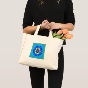 Bolsa Tote Mini Bloom Blue