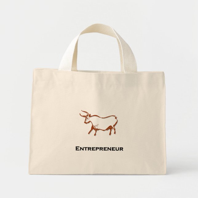 Bolsa Tote Mini Bull Entrepreneur Brown (Frente)
