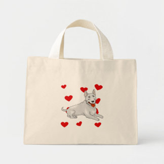 Bolsa Tote Mini Bull Terrier Love