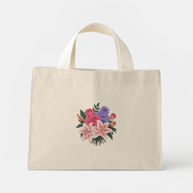Bolsa Tote Mini Buquê Magnífico (Verso)