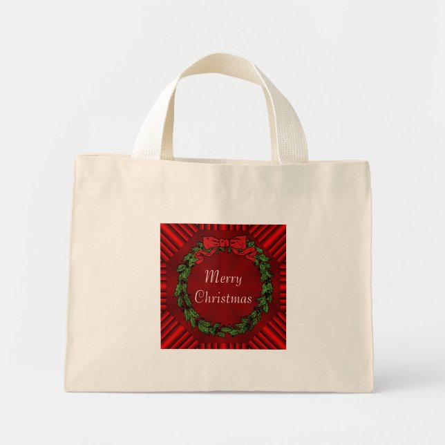 Bolsa Tote Mini Calliope Christmas Cotton Tiny Tote Bag (Frente)