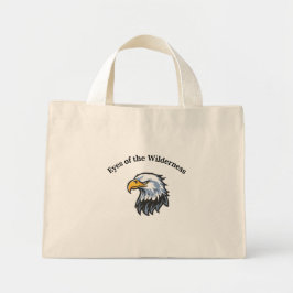 Bolsa Tote Mini Camiseta Gráfica Olhos da Águia do Deserto