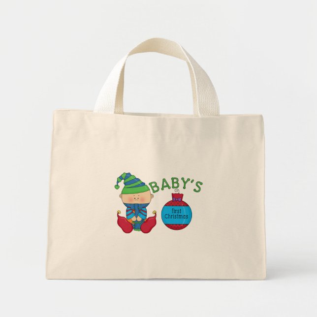 Bolsa Tote Mini camisetas e presentes de natal de 1rua (Frente)