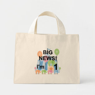 Bolsa Tote Mini Camisetas e presentes de primeiro aniversario de C