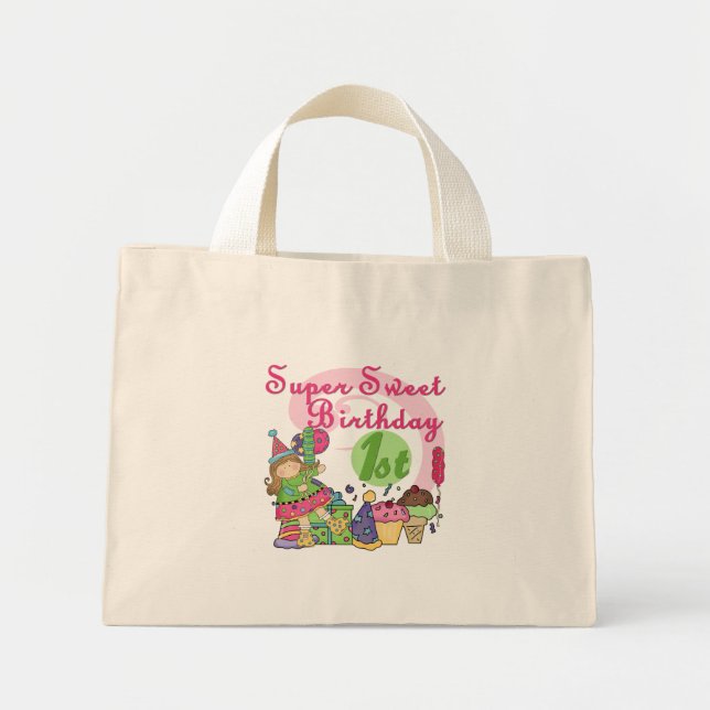 Bolsa Tote Mini Camisetas e presentes de primeiro aniversario supe (Frente)