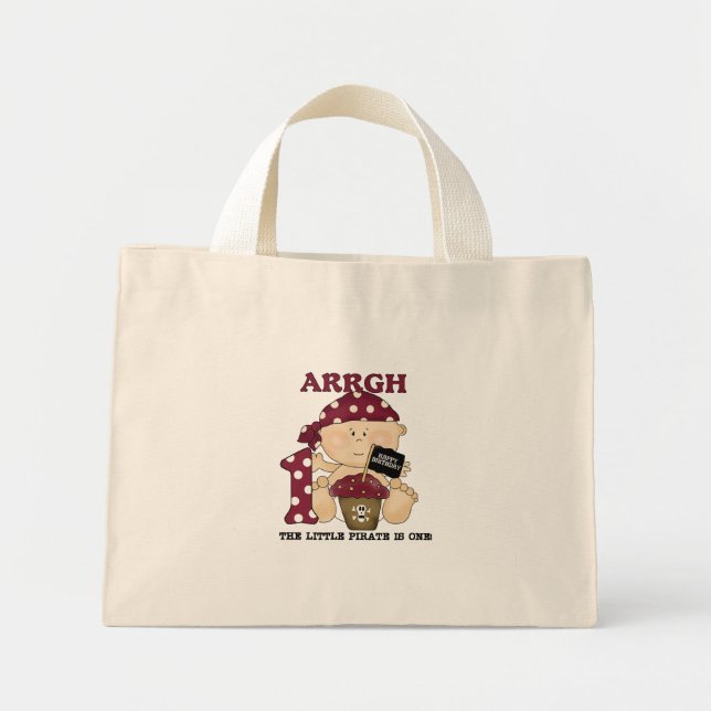 Bolsa Tote Mini Camisetas e presentes para primeiros aniversarios  (Frente)