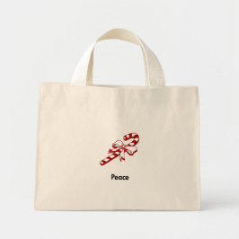 Bolsa Tote Mini Candy Cane Peace
