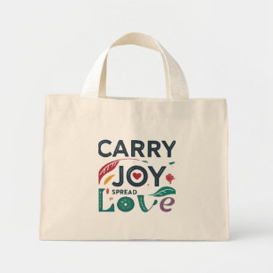 Bolsa Tote Mini Carregar Joy, Spread Love Tiny Bag