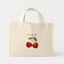 Cerejas Vermelhas Frutas Personalizar Nome Persona