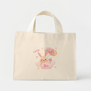 Bolsa Tote Mini Chá de fraldas de Dia das Bruxas Rosa Pequeno