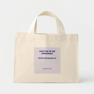 Bolsa Tote Mini Chic Lavanda Sorte Eu Sou A Dama De Honra