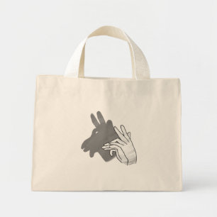 Bolsa Tote Mini Cinza Hand Silhouette Billy Goat