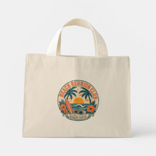 Bolsa Tote Mini Clube de Reunião de Praia Personalizado Desenho Re