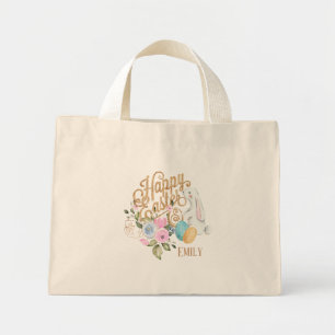 Bolsa Tote Mini Coelhinho Personalizado E Saco De Ovos