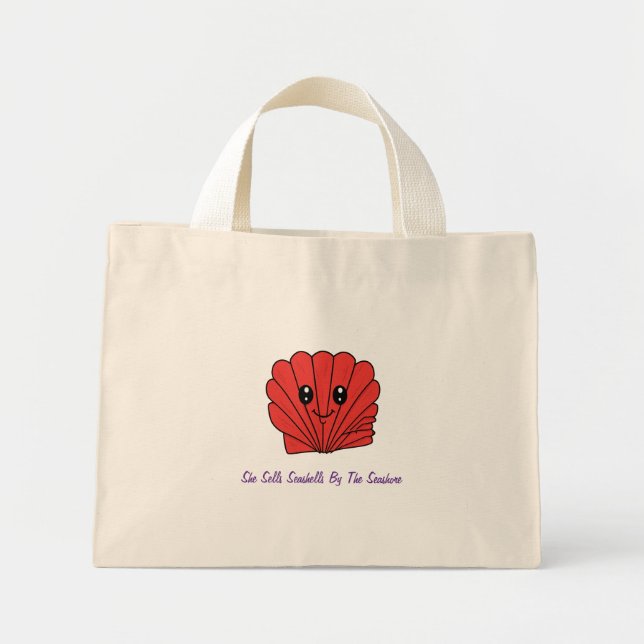 Bolsa Tote Mini Concha do Mar (Frente)