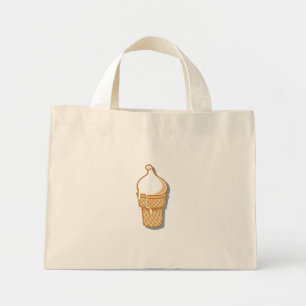 Bolsa Tote Mini cone de sorvete retrô