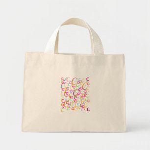 Bolsa Tote Mini Confete de Letras "C"