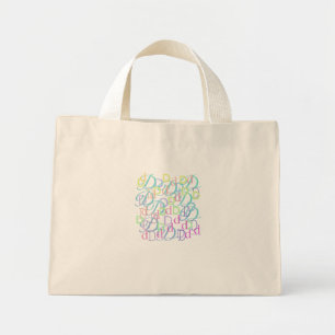 Bolsa Tote Mini Confete de Letras "D"