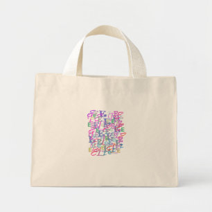 Bolsa Tote Mini Confete de Letras "E"