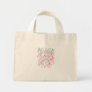 Bolsa Tote Mini Confete de Letras "I"