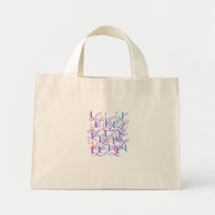 Bolsa Tote Mini Confete de Letras "L"