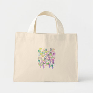 Bolsa Tote Mini Confete de Letras "M"