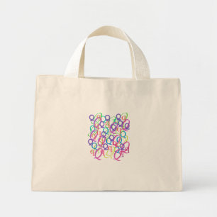 Bolsa Tote Mini Confete de Letras "Q"