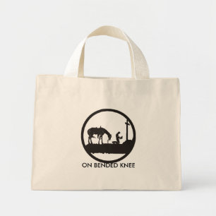 Bolsa Tote Mini cowboy de oração, em KNEE de folga