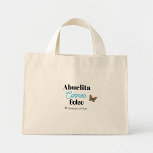 Bolsa Tote Mini Crie Seu Próprio Saco de Fun Abuelita Personalizad