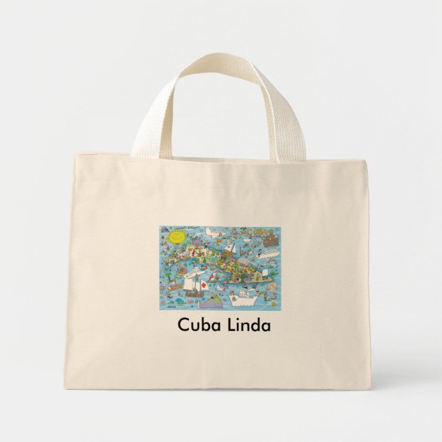 Bolsa Tote Mini Cuba Linda (Frente)