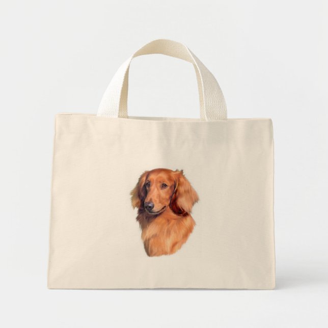 Bolsa Tote Mini Dachshund (Frente)