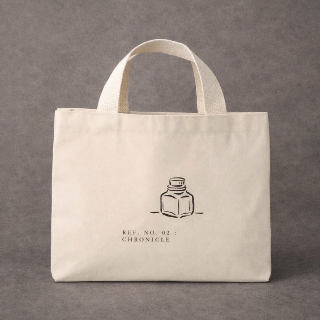 Bolsa Tote Mini Dark Academia – Ink Pot Art | Introvert Gift  (Criador carregado)
