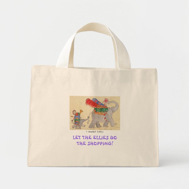 Bolsa Tote Mini Deixe os Ellies Comprarem (Frente)