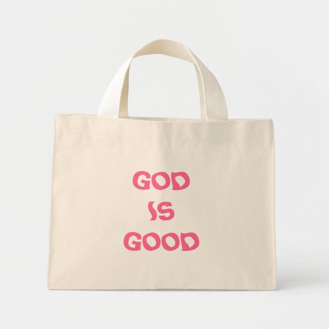 BOLSA TOTE MINI DEUS É BOM (Frente)