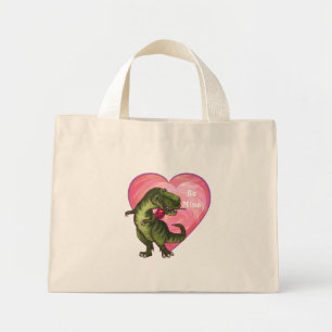 Bolsa Tote Mini Dia de os namorados Tyrannosaurus