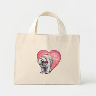Bolsa Tote Mini Dia dos namorados do urso polar