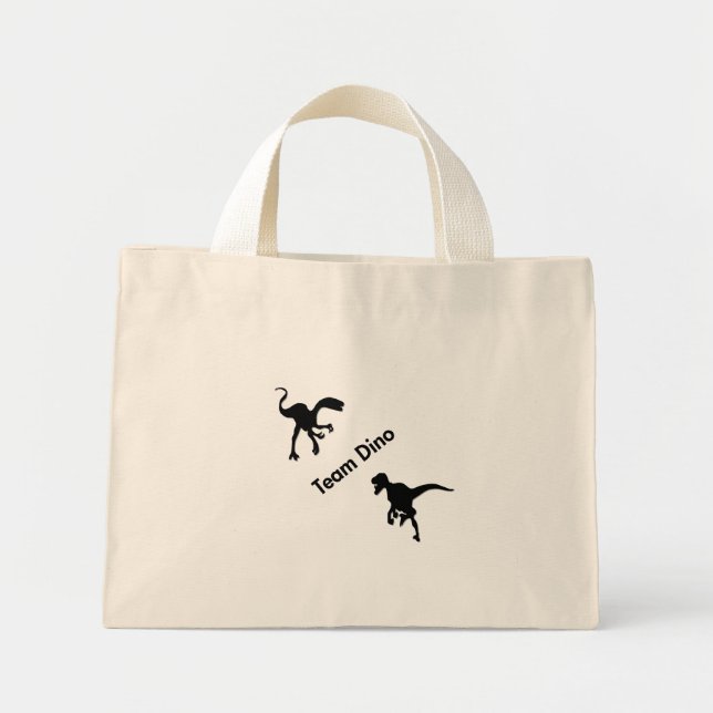 Bolsa Tote Mini Dinossauros Team Dino (Frente)