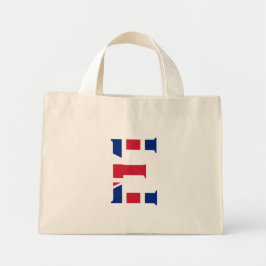Bolsa Tote Mini E Monograma sobreposto à Union Jack Flag ttcn
