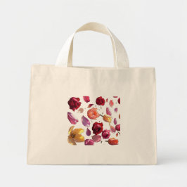 Bolsa Tote Mini Elegant Floral Petal Tote Bag | Modern Design